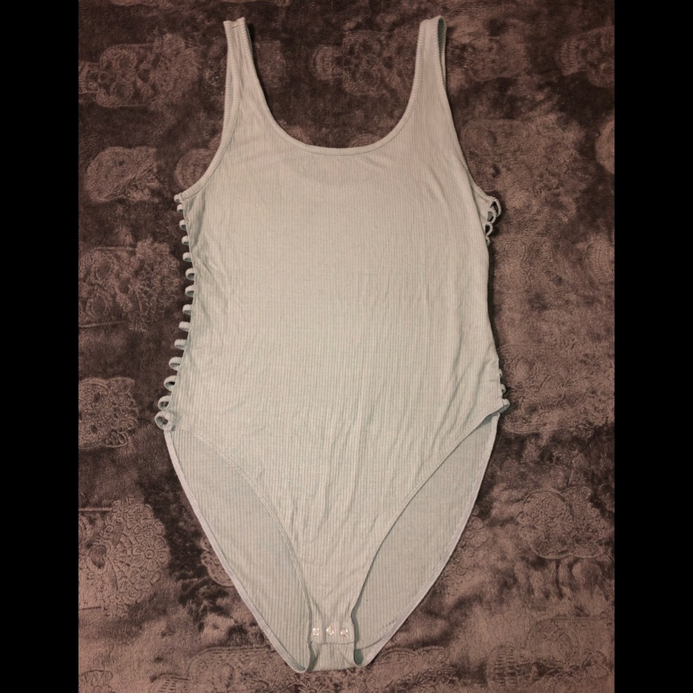 Victoria's Secret Pink ribbed bodysuit one piece